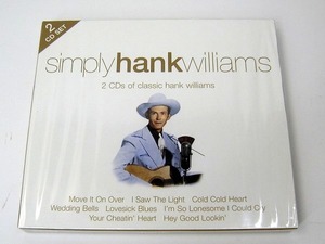 【新品未開封 2CD】 HANK WILLIAMS / SIMPLY HANK WILLIAMS ハンク・ウィリアムス UK盤