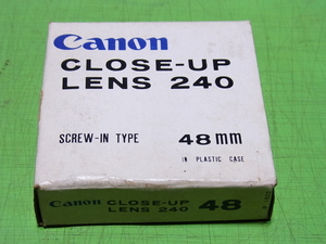 ■■【即決】Canon　クローズアップレンズ　CLOSE-UP LENS　240　48ｍｍ　現状でお願いします