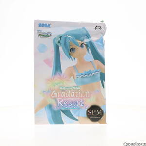 【中古】[FIG]初音ミク グラデーションリゾート スーパープレミアムフィギュア 初音ミク Project DIVA Arcade Future Tone フィギュア プラ