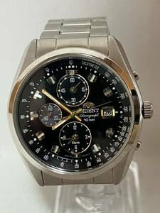 ORIENT オリエントクロノグラフ TY01-C0 クォーツ QZ メンズ 腕時計 ジャンク品