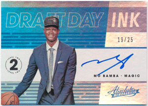 Mo Bamba 2018-19 Panini Absolute Memorabilia RC Rookie Draft Day Ink Level 2 Auto 25枚限定 直筆サイン ルーキーオート モー・バンバ