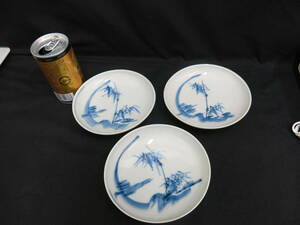 中国古玩　大明年製　　小皿3枚セット　　唐物