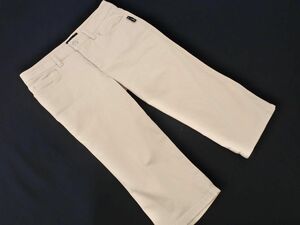 agnes b アニエスベー クロップド デニムパンツ size36/ベージュ ■◇ ☆ eca7 レディース