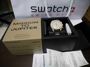 未使用 Swatch × Omega MISSION TO JUPITER スウォッチ × オメガ ミッション トゥ ジュピター 腕時計　スピードマスター　ムーンウォッチ