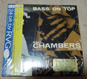 ポール・チェンバース PAUL CHAMBERS / BASS ON TOP +1 24bit by RVG ブルーノート60周年完全限定盤 紙ジャケ シュリンク BLUENOTE