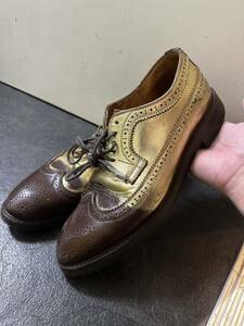 MIHARAYASUHIRO（ミハラヤスヒロ）のレザーウィングチップです。 ブラック／ゴールド。革靴 ビンテージ 紳士靴 トリッカーズ ローファー 