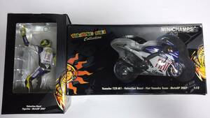 即決 PMA ミニチャンプス 1/12 ヤマハ YZR-M1 2007年MotoGP №46 V.ロッシ　マシン・フィギュア セット