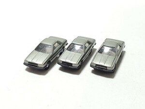 スカイライン シルバー 日産 NISSAN SKYLINE 銀色 3台セット カーコレ 品番 31 カーコレクション 第2弾 トミーテック TOMYTEC