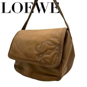 美品　LOEWE ロエベ　s62 アナグラム　斜め掛け　ショルダーバッグ　レザー