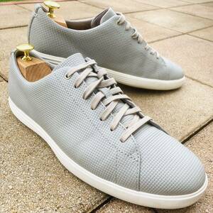 ★即決★ Cole Haan 8 25.5㎝ グランドOS GRAND スニーカー レザースニーカー GRY グレー 灰色 メンズ 軽量 テニス