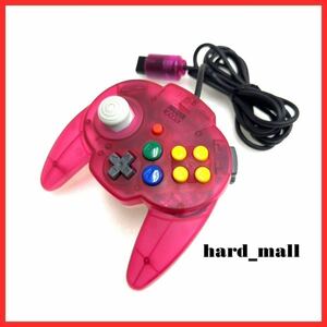 【美品】HORI　ホリパッドミニ64　コントローラー　ホリパッド　NINTENDO64　ニンテンドー64　任天堂64　トロピカルレッド　クリアレッド