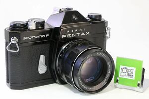 【同梱歓迎】実用■ペンタックス PENTAX SPOTMATIC F ボディ+SMC TAKUMAR 55mm F1.8 M42■シャッター全速・露出計完動■H84