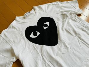 PLAY COMME des GARCONS プレイ コム デ ギャルソン 黒 ハート 半袖 Tシャツ AZ-T070 サイズ L