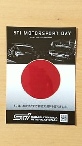 STI MOTORSPORT DAY限定 30th 記念ロゴエンブレム
