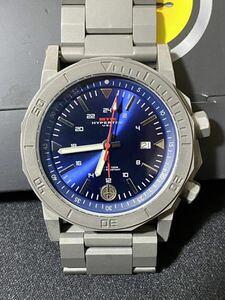 MTM H-61 Grey-Blue Dial-Stainless Steel Band GMT 美品　稼働中　中古品　グレーステンレス　ブルー文字盤