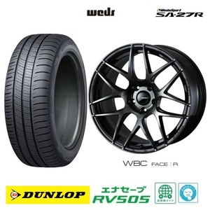 取寄せ品 WEDS ウェッズスポーツSA-27R WBC 7.5J+35 5H-114.3 ダンロップ RV505 2023年 235/50R18インチ アルファード ヴェルファイア