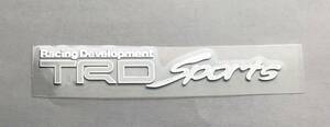 新着限定品　簡単に貼り付けできる　 Racing Development 　TRD　Sports ロゴ　マーク　アルミ　ステッカーｃ
