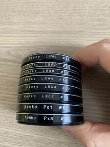 ★中古品★Kenko・ケンコー LBW4 /LBW2 /LBW8 などフィルター/52mm フィルター★8枚セット★現状品