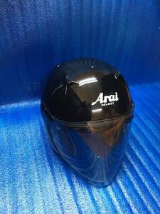 【中古現状品】Arai　アライ　ヘルメット　SZGブラック　ジェットヘルメット ★61-62cm