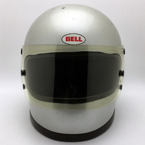 送料無料 箱 シールド付 BELL STAR II SILVER 57cm/ビンテージヘルメットベルスター2銀シルバー族ヘルスズキカタナgsx1100sgcx1000sgsx750s