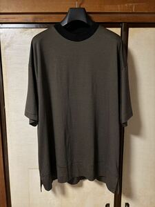 Marka Markaware マーカ マーカウェア Albini Organic Cotton Border Box Tee Olive オリーブ サイズ2 2024SS 新品未使用