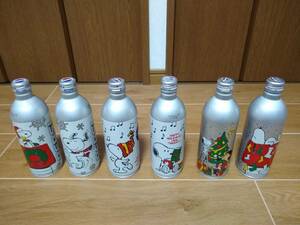ペプシコーラ 空ボトル 6本 スヌーピー クリスマス