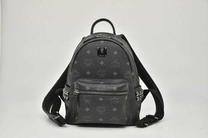 MCM エムシーエム ヴィセトス スターク サイドスタッズ バックパック デイパック リュック ブラック【新品同様】