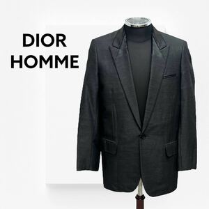 DIOR HOMME ディオールオム 04SS エディ期 ウール混 シングル テーラードジャケット メンズ 4EH1021401