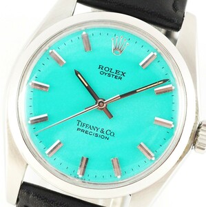 美品 ROLEX 6426 OYSTER 1972年製 ティファニーブルー Vintage Watch ロレックス オイスター 手巻き Cal.1225 動作確認済 メンズ腕時計