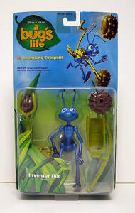 ★バグズライフ　アクション フィギュア　フリック　アリ　蟻　昆虫　Inventor Flik 　 a bugs life　ディズニー ピクサー　1998