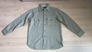 ブローニングアパレル製　ハンティングウールシャツ　ベージュ/カーキ　サイズM