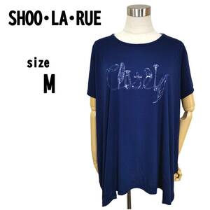 【M】SHOO・LA・RUE シューラルー レディース 薄手 Tシャツ ネイビー