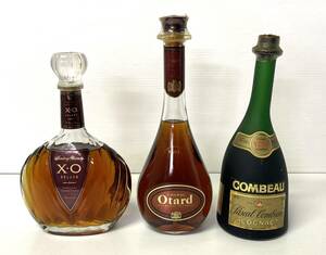 ★☆未開栓 古酒 ブランデー まとめて 3点セット SUNTORY XO DELUXE COGNAC Otard V.S.O.P. PASCAL VSOP COMBEAU☆★