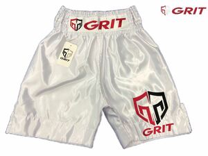 GRIT BOXING LONG SHORTS WHITE ボクシングショーツ