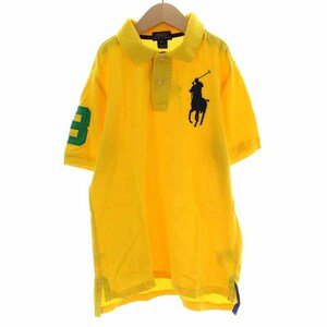 ポロ ラルフローレン POLO RALPH LAUREN ポロシャツ ビッグポニー 半袖 M 10-12 黄色 イエロー /YI4 キッズ