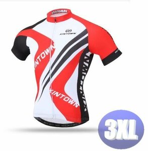 XINTOWN サイクリングウェア 半袖 3XLサイズ 自転車 ウェア サイクルジャージ 吸汗速乾防寒 新品 インポート品【n616】