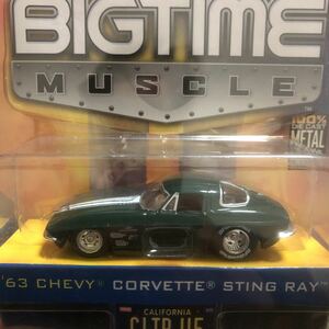 JADA TOYS 63 CHEVY CORVETTE STING RAY 1/64 絶版品 2006年 weve10 BIGTIME MUSCLE