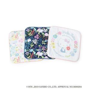 新品　 passage mignon　ミニタオル（ハローキティ） ネイビー& ピンク 2枚 セット　 定価660円×2