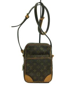 LOUIS VUITTON◆アマゾン_モノグラム・キャンバス_ブラウン/PVC/ブラウン/M45236/破損有り