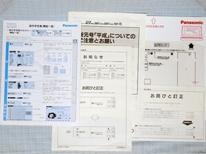 ワープロ≫※操作早見表※Panasonic　パナソニック　【FW-U1P301】