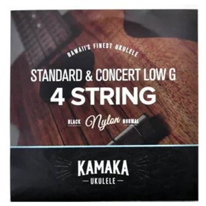 KAMAKA S-1G ウクレレ弦 ソプラノ / コンサート用 ブラックナイロン弦 Low-Gセット