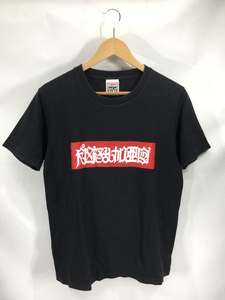 PUNK DRUNKERS◆半袖カットソー/Tシャツ/M/コットン/ブラック/黒色/無地/ボックスロゴ/