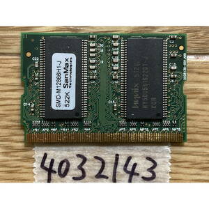 ノートPC用メモリMicroDIMM DDR333(?) 128MB 172pinJunk(4032143
