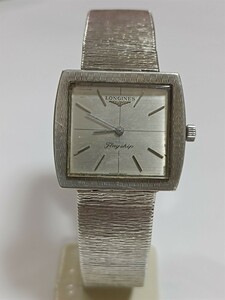 手巻き 稼働品 ロンジン FLAGSHIP メンズ腕時計 シルバー文字盤 LONGINES