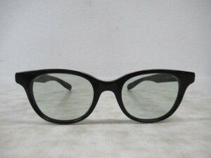 ◆S447.金子眼鏡 紀州備長炭配合 KB-10 BK 創業昭和三十三年 日本製 眼鏡 メガネ 度なし サングラス/中古