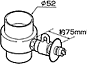 パナソニック部品：分岐栓/CB-SXD6食器洗い乾燥機用