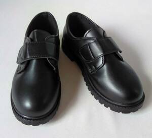 子供靴 フォーマル 新品 黒マジックベルトローファー 通学/入学式 37 約22～22.5cm