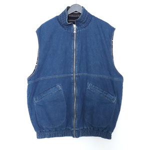 TENDERLOIN 22AW DENIM BLANKET RIVERSIBLE VEST ベスト インディゴ Lサイズ テンダーロイン リバーシブル デニム