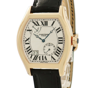 【3年保証】 カルティエ CPCP トーチュXL パワーリザーブ8デイズ W1545851 K18PG無垢 ローマン ビッグデイト トノウ 手巻き メンズ 腕時計