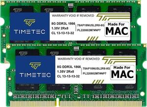 16GB(2x8GB) Timetec Hynix IC 16GB(8GBx 2枚) Mac用 DDR3L PC3-14900 1